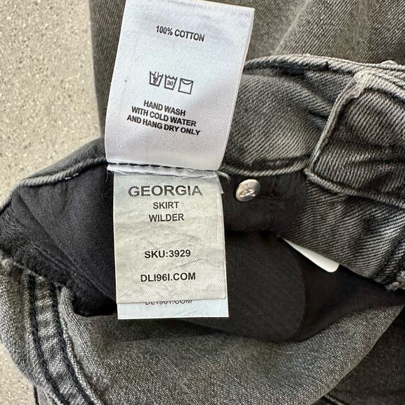 DL1961 Denim Georgia High Rise Skirt in Wilder - Picture 7 of 7